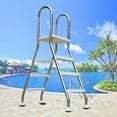 thumbnail image 6 of SPOORYYO Replacement Plastic Slip Ladder Step Pedal for Swimming Pools, Fits 1.9-Inch Poles, Anti-Slip Texture, Includes Mounting Hardware, White, 6 of 9