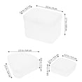 thumbnail image 2 of OUNONA 4Pcs Lightweight Plastic Makeup Sponge Case White Compact Cosmetic Storage, 2 of 8