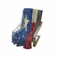 thumbnail image 4 of Texas Star Soft Flannel Fleece Throw Blanket, Grunge Flag Illustration Lone Item Retro Independence Sign, Cozy Plush for Indoor and Outdoor Use, 60" x 80", Vermilion Navy Blue, by Ambesonne, 4 of 6