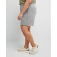 thumbnail image 2 of Hanes Originals Women's French Terry Shorts, 5" (Plus Size) Concrete Pe Heather 2X, 2 of 5