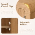 thumbnail image 5 of Aitjunz 23" W Bathroom Wall Storage Cabinet, Wood Medicine Cabinet with Doors and Adjustable Shelf, Over the Toilet Storage Cabinet for Bathroom, Laundry Room and Kitchen, Natura, 5 of 8
