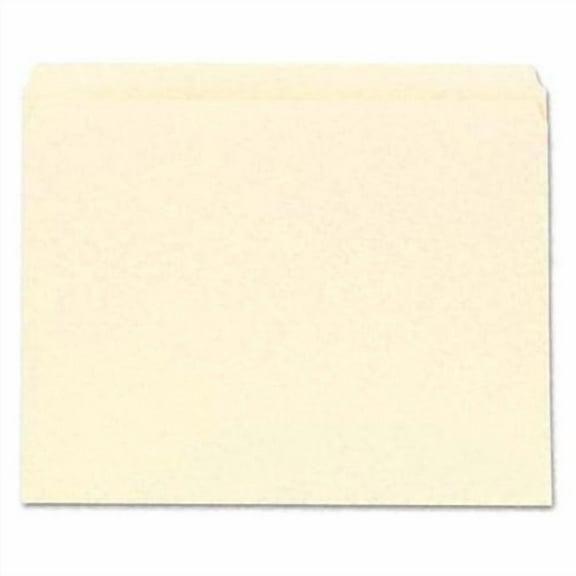 Universal File Folders, Straight Cut, One-Ply Top Tab, Letter, Manila, 100/Box -UNV12110