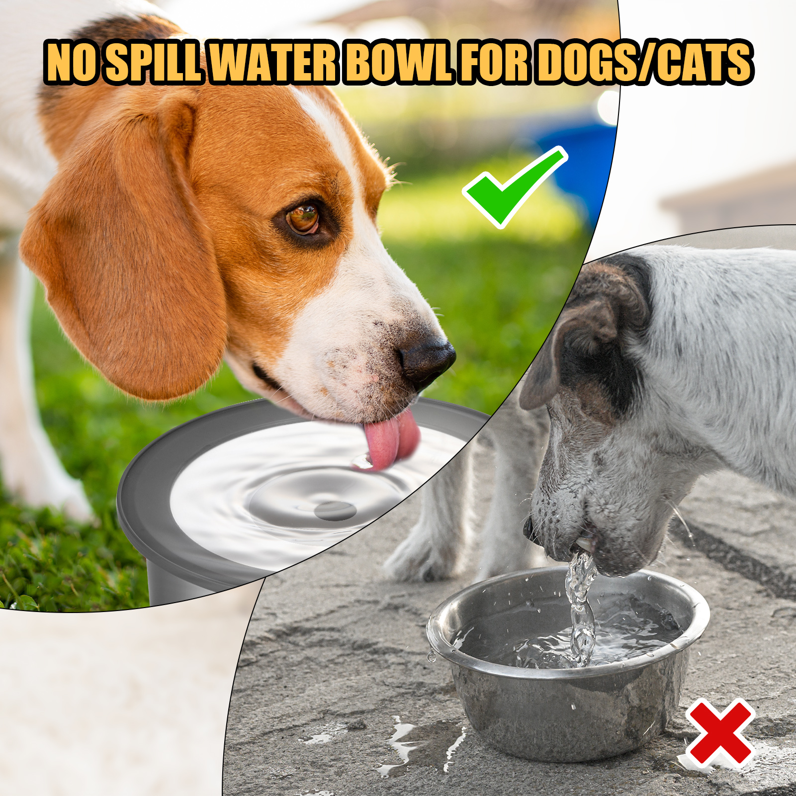 Qweryboo No Spill Stainless Steel Water Bowl photo 7