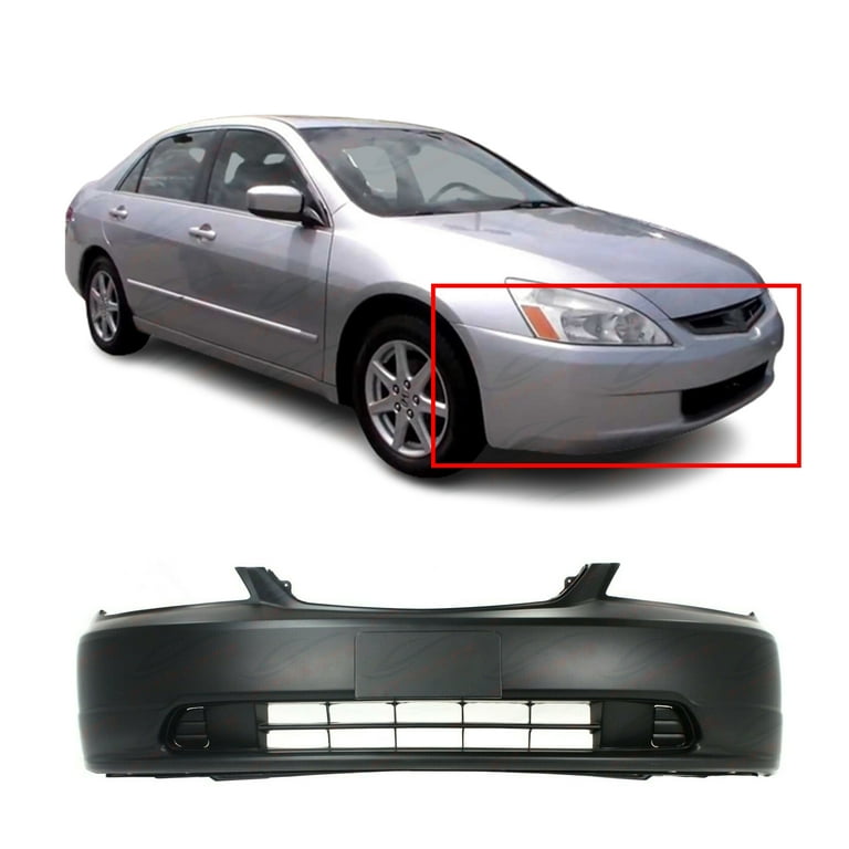 Primed Front Bumper Cover Fascia for 2001 2003 Honda Civic Coupe