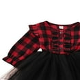 thumbnail image 4 of EIMELI Robe à Carreaux pour Bébé Filles Robe Tutu en Maille Tenue de Fête de Noël, 4 of 6