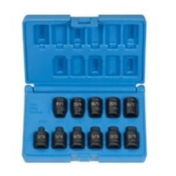 Grey Pneumatic 1211P 11 Piece 3/8" Drive Pipe Plug Impact Socket Set