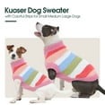 thumbnail image 4 of Kuoser Dog Sweater Warm Pet Knitwear Soft Winter Clothes for Dogs and Cats, Pink, M, 4 of 9