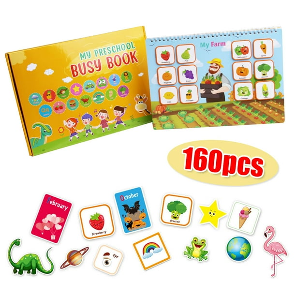 Juguetes Educativos Sensoriales, 15 Temas Actividades De Aprendizaje Preescolar Para Niños Pequeños Juguetes Montessori Juegos De Aprendizaje Cognitivo Para Regalo De Niños Libro De Juguetes De Aprend Muyoka Hogar