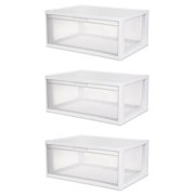 3 Sterilite 23758003 Large Tall Modular Stacking Storage ...