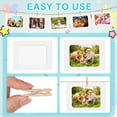 thumbnail image 2 of Lsupdaol 50 Pcs Paper Photo Frames 4x6 White Paper Picture Frame with 100 Clip 10 String Kit DIY Hanging Cardboard Photo Holder Back to School Wall Decor Wedding Home, 2 of 5