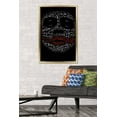 thumbnail image 2 of DC Comics Movie - The Dark Knight - The Joker Face In Text Wall Poster, 22.375" x 34", Framed, 2 of 3