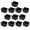 Black, variant on 12 Pack Clear Hangable Plastic Storage Caddy, Sugar Packet Tea Bag Creamer Packet Organizer Bin for Countertop Coffee Station Pantry Storage