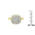 thumbnail image 6 of 2 Micron 10K Yellow Gold plated Sterling Silver 3/4ct TDW Diamond Cocktail Ring (J-K,I2-I3), 6 of 6