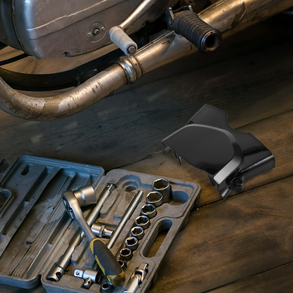 Worgeous Motorcycle Chain Guard Cover 110125cc Metal Engine Protector For Dirt Bike Prevents Dust And Debris Damage Motorcycle Accessories