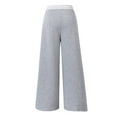 thumbnail image 3 of Girl's Wide Leg Sweatpants Elastic High Waisted Baggy Pants Casual Loose Joggers Trousers with Pockets, 3 of 6