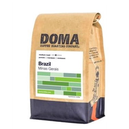 Doma Coffee Roasting Company "Brazil Minas Gerais" Medium Roasted Whole Bean Coffee - 12 Ounce Bag