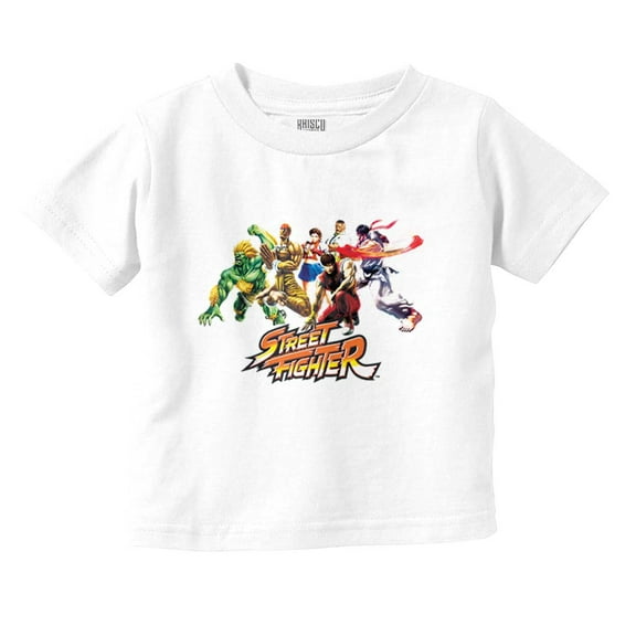 Street Fighter 90s Retro Arcade Gamer Toddler Boy Girl T Shirt Infant Toddler Brisco Brands 18M