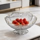 thumbnail image 1 of Frutero alto con base de pedestal – Bandeja de plástico para servir aperitivos, dulces, frutos secos y frutas deshidratadas – Plato decorativo para mesa de centro, ideal para la sala de estar o la en, 1 of 6