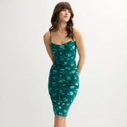 Juniors' madden girl Camisole Midi Dress Color: Hunter Size: SMALL