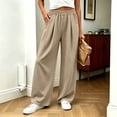 thumbnail image 2 of Zeliretfy Women's Pants Straight Leg Elastic Waist Sweatpants Waist Pockets Loose Casual Jogger Pants, 2 of 8