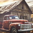 thumbnail image 5 of Rustic Farmhouse Canvas Wall Art Old Car and Cattle with Barn Framed Canvas Art Farm Cow and Sunflowers Canvas Wall Art Decor for Living Room Brown Bedroom Bathroom Decor, 16 x 12 inch, 5 of 6