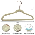 thumbnail image 2 of Tonswachic Perchas De Terciopelo Para Bebé, Paquete De 30 – Perchas De Fieltro Antideslizantes Premium De 11 Pulgadas Para Ropa – Perchas De Fieltro Ultrafinas Para Armario De Niños Pequeños Con 10 Cl, 2 of 7
