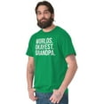 thumbnail image 4 of Worlds Okayest Grandpa Funny Men's Graphic T Shirt Tees Brisco Brands M, 4 of 5