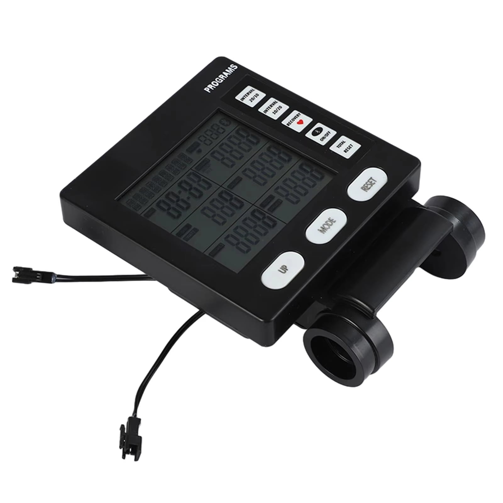 Multifunctional LCD Digital Rowing Machine Counter Fitness Speedometer with Heart Rate and Mileage Tracking for Distance