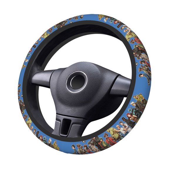 Fall-Out Steering Wheel Cover Elastic Stretch Breathable Vehicle Steering Wheel Protector Car Interior Accessories
