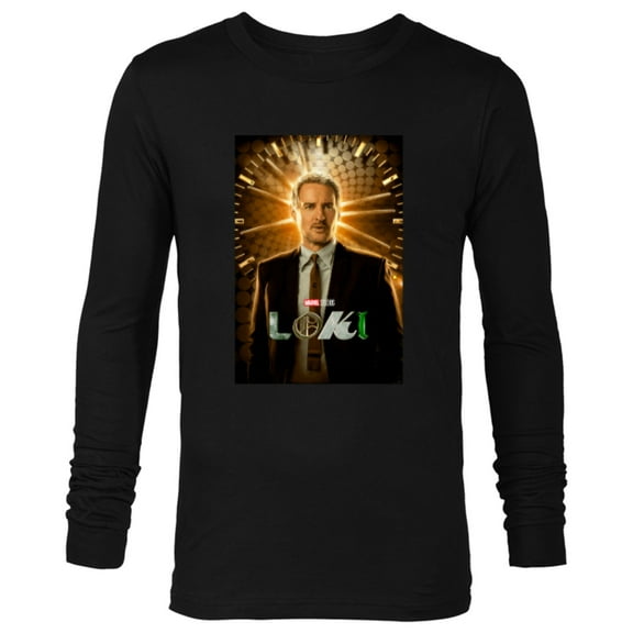 Marvel Loki Agent Mobius Disney Series Poster - Long Sleeve T-Shirt for Men - Customized-Black