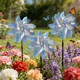 thumbnail image 6 of Reflective Pinwheel 8-pack, Decorative Windmill, 18.5 Inch Shiny Mylar Spinner Ornament with Rod Stick for Balcony Garden Vineyard and Outdoor Yard Arrangement, 6 of 8
