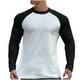 thumbnail image 2 of pstuiky camisas de manga larga para hombre, Suéter informal de moda para hombre, color liso, manga larga y cuello redondo. Tops de talla grande para hombre xl, 2 of 5