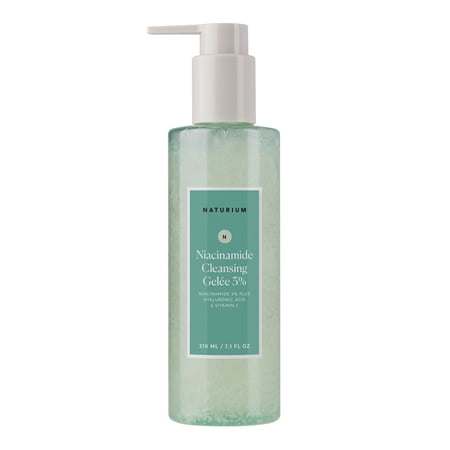 Naturium Niacinamide Cleansing Gelée 3% Plus Hyaluronic Acid & Vitamin C Gentle & Smoothing Face Wash 7.1 fl oz