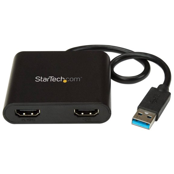 Adaptador de Video Externo USB 3.0 a 2 Puertos HDMI 4K Startech USB32HD2