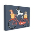 thumbnail image 3 of Stupell Industries Dog Bicycle Trio Puppy Baskets Red Bike, 40 x 30,Design by Jo Taylor, 3 of 7