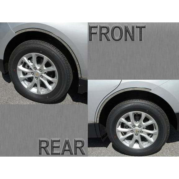 Stainless Steel Wheel Well Trim 4Pc Fits 2018-2020 Chevy Equinox WQ58160 QAA