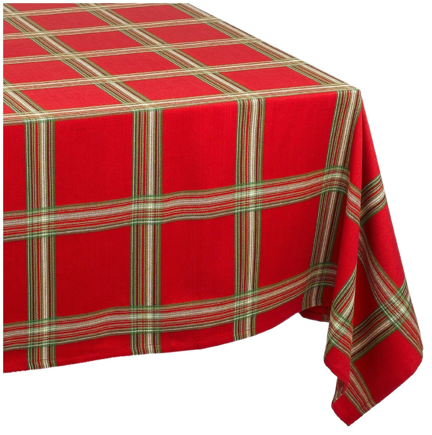 Tablecloth Lenox Holiday Gatherings Plaid 70 in Round 