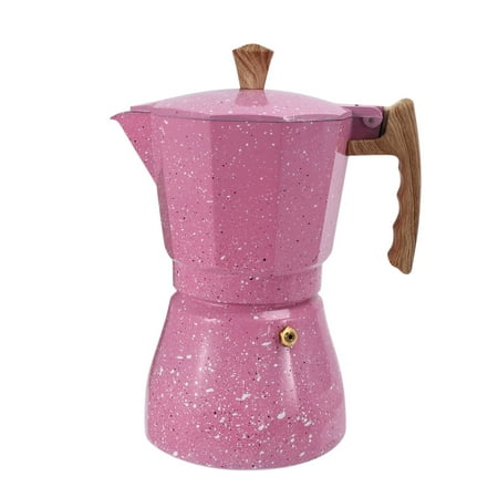 

Latte Mocha Percolator Pot Stovetop Coffee Maker 300Ml Pink