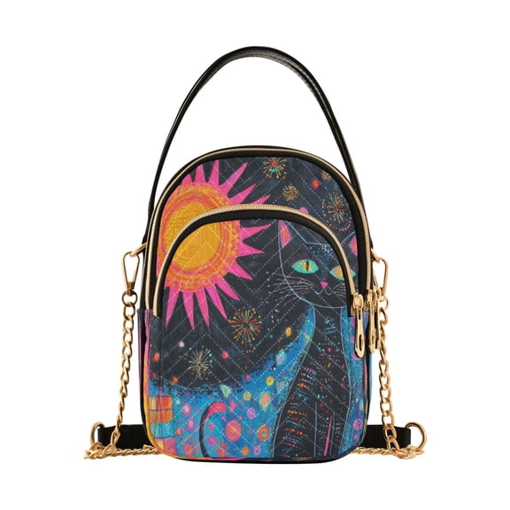DIXRUYEE Cross Body Fashion Shoulder Waist Purse Bags Sunlit Sorcery Pocket Handbags
