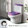 thumbnail image 4 of HELLHERO Adds Holiday Charm Polyester Fabric Toilet Seat Protector Elastic Bottom Fashion Toilet Dust Cover Set Fits All Toilet Shapes for Modern Bathrooms, Cosmic Mandala Bloom, 4 of 8