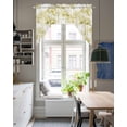 thumbnail image 4 of Watercolor Forest Green Swag Valances for Windows, Small Curtains Drapes, Abstract Art Modern Trees Kitchen Window Curtains Over Sink Rod Pocket Window Treatment Valance for Bedroom/Bathroom 56"x36", 4 of 5