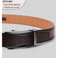 thumbnail image 2 of Mens Ratchet Belt,Leather Adjustable Slide Belt For Gift Mens Dress Casual 1 3/8",Size Adjustable, 2 of 8