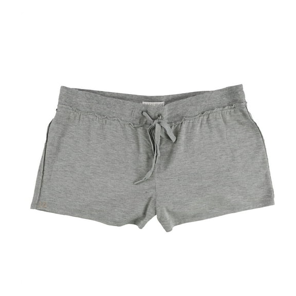 P.J. Salvage Womens Heathered Pajama Shorts, Grey, Small