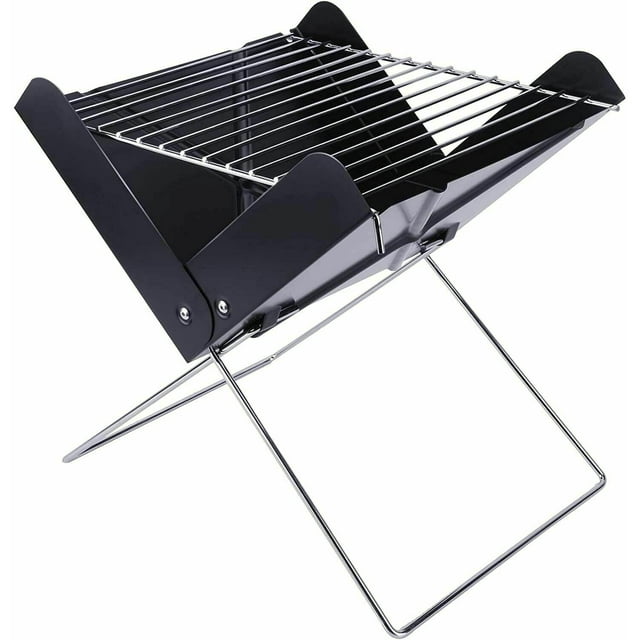 12" Portable Charcoal Grill Folding Grill Cooking Station, Mini