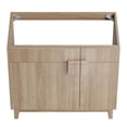 thumbnail image 5 of Modway Miles 36" Wood Bathroom Vanity Cabinet with Tapered Legs in Oak, 5 of 9