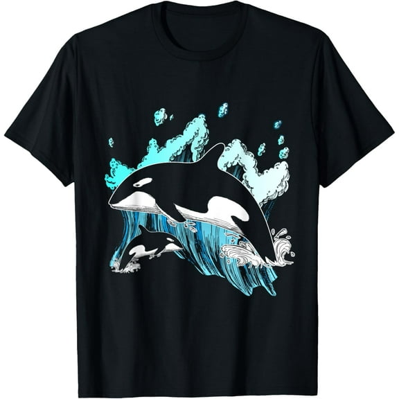 Playful Comfort Tee - Killer Whale Ocean Lover Gift Idea Men Boys Kids Orca T-Shirt