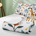 thumbnail image 4 of Erosebridal Elephant Twin Quilt Set for Boys Girls, Colorful Safari Twin Coverlet Set, 2-Piece 1 Bedspread and 1 Pillowcase, 4 of 7
