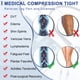 thumbnail image 4 of beister Pantimedias de Compresión Anti-embolia para Mujer, Paquete de 1, Medias de Compresión Opacas, Cintura Alta, 20-30mmHg, Azul Marino, 4 of 7