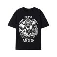 thumbnail image 1 of Camiseta gráfica Beast Mode para hombre, 100 % algodón, cuello redondo, corte regular, ligeramente elástica, ideal para deportes y actividades al aire libre. Tejido de punto para las cuatro estaciones, 1 of 5