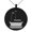 Black, variant on Stainless Steel Letter L Initial 3D Monogram Engraved Small Medallion Circle Charm Pendant Necklace